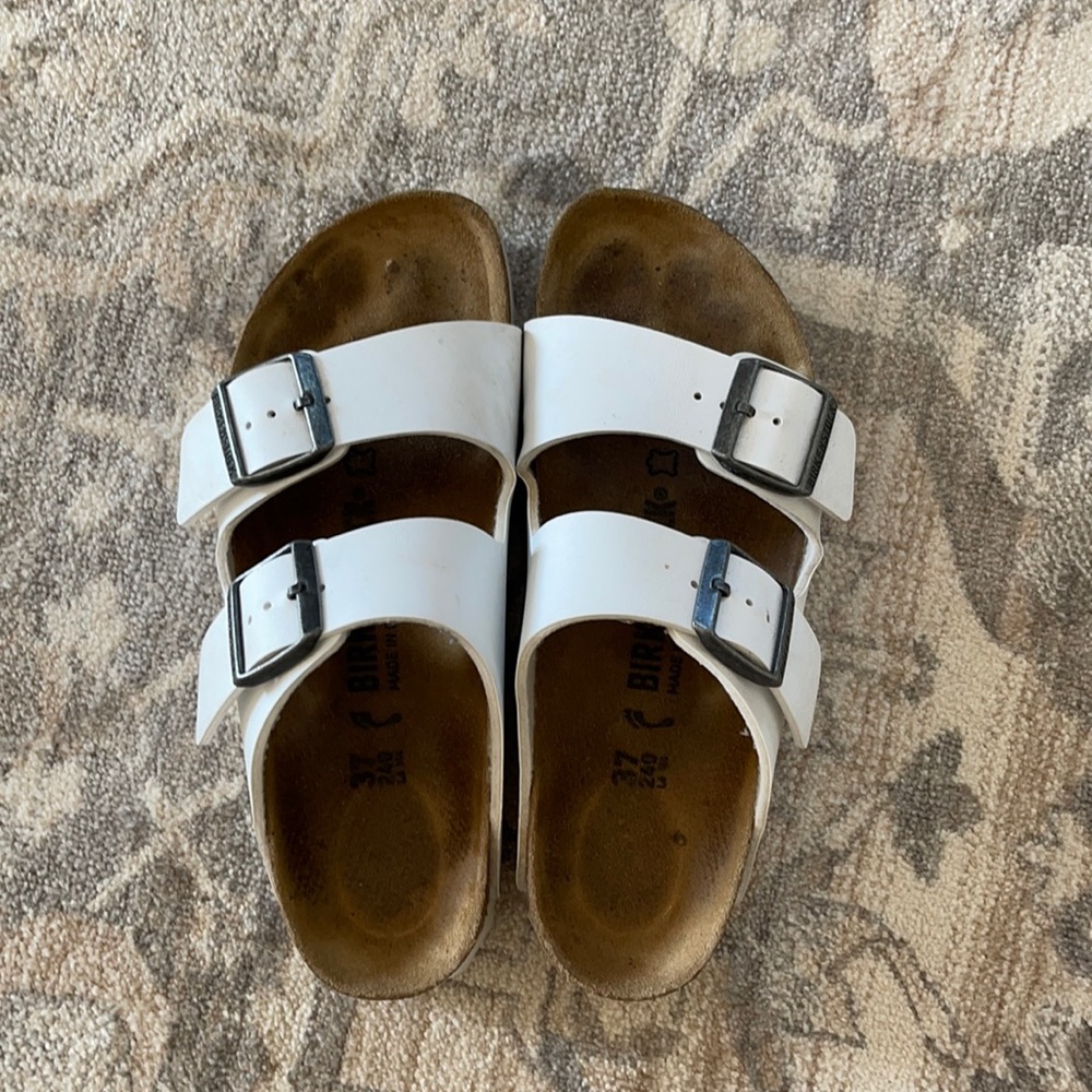 White Birkenstock sz 37